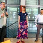 Die Vorstandsmitglieder Björn Köhler, Daniela Schojan und Dr. Sebastian Guth (v.l.) präsentierten Zahlen, Daten und Fakten zur EGV.