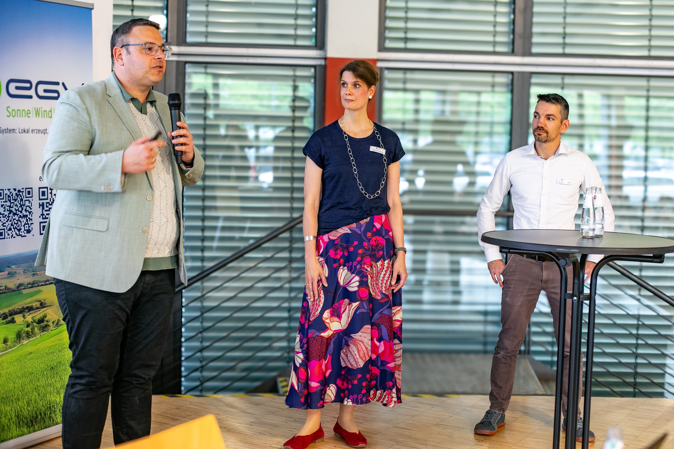 Die Vorstandsmitglieder Björn Köhler, Daniela Schojan und Dr. Sebastian Guth (v.l.) präsentierten Zahlen, Daten und Fakten zur EGV.
